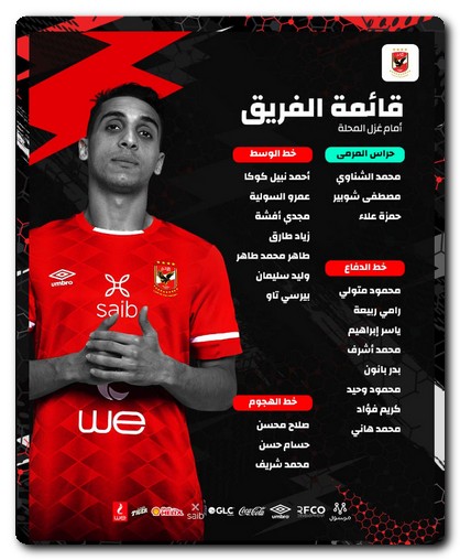 الإصابات تضرب الأهلي وغيابات بالجملة في مباراة غزل المحلة في الدوري المصري 2021/2022 الإصابات تضرب الأهلي